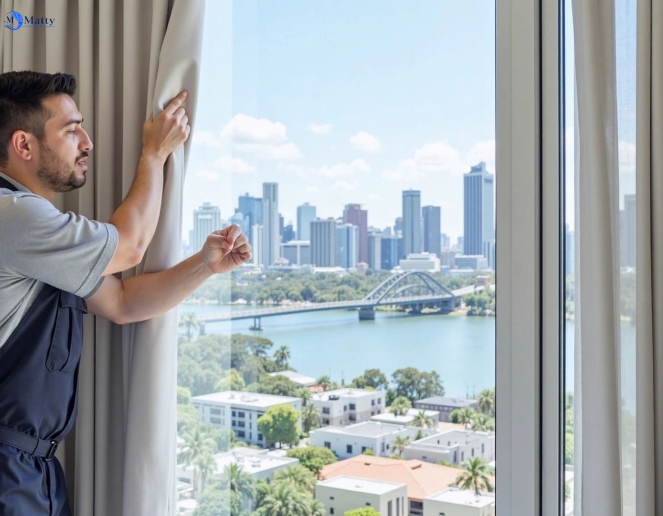 Professional curtain steam cleaning service dundas-valley-nsw QLD by Matty Curtain Cleaning